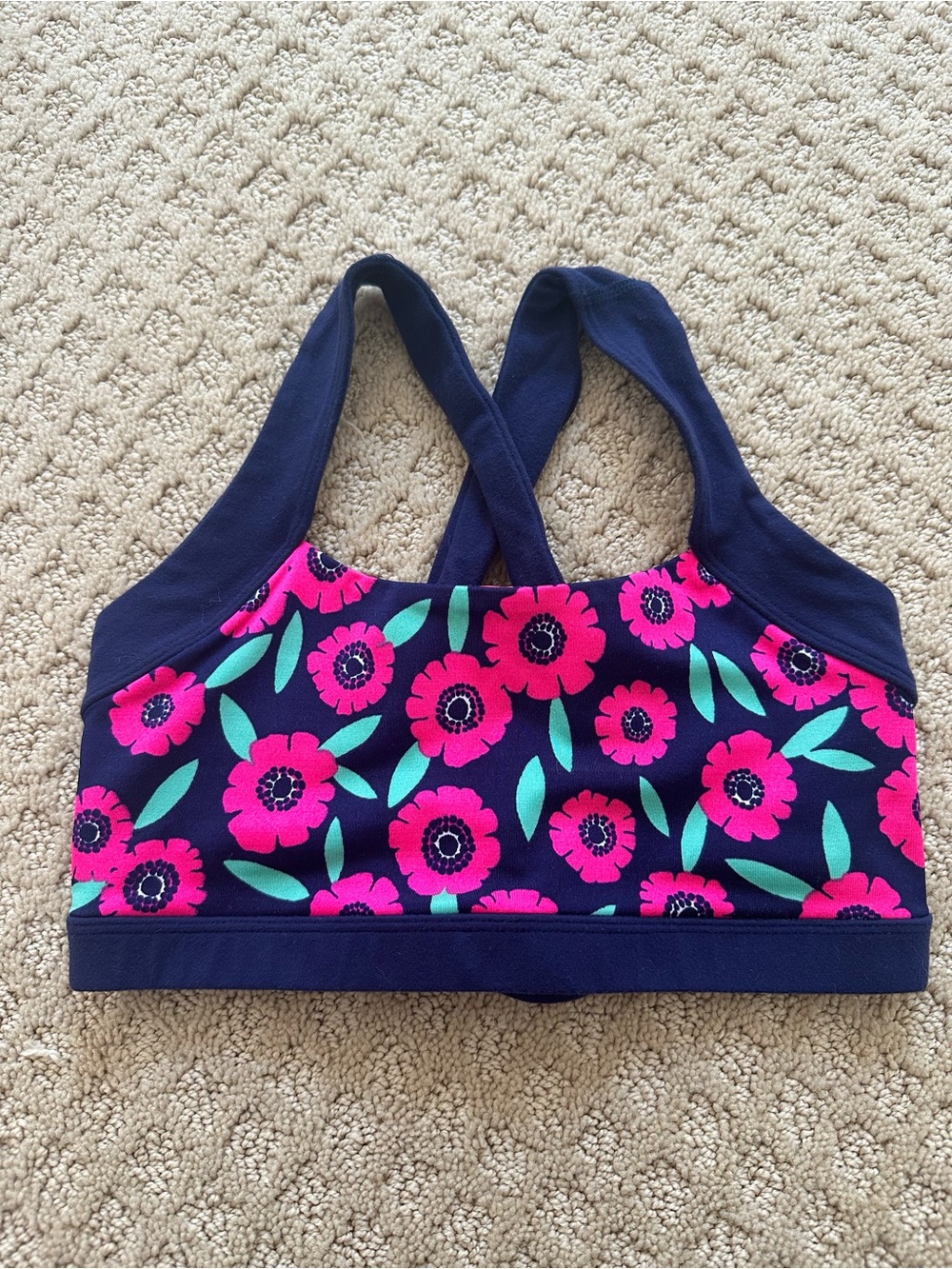 Kate Spade x Beyond Yoga Collab Floral Patterned Sports Bra Top, Size XS